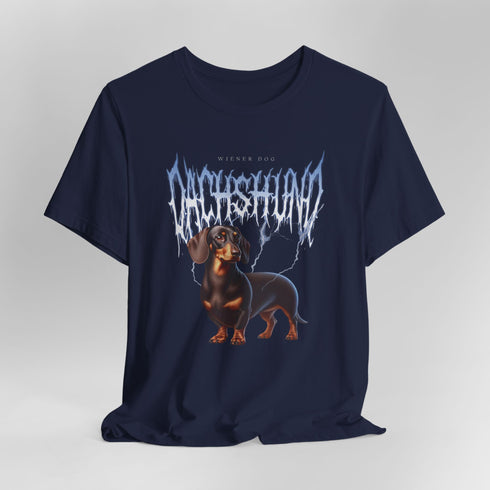 Dachshund Metal T- Shirt - Chocolate Dachshund Tee for Women
