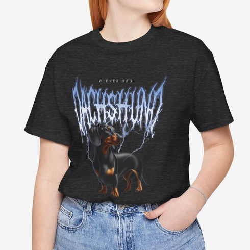 Dachshund Metal T- Shirt - Dachshund Tee for Women - Dachshund Mom Shirt