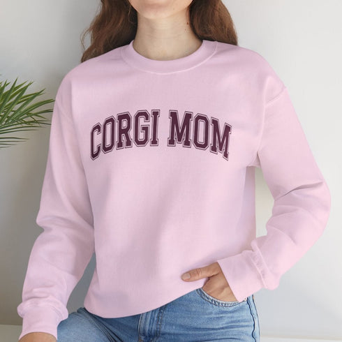 Corgi Sweatshirt for Women - Corgi Mom Crew Sweatshirt
