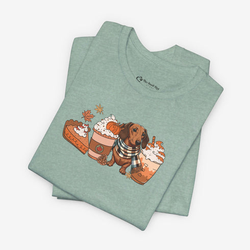 Dachshund Fall Tee - Dachshund Shirt for Women