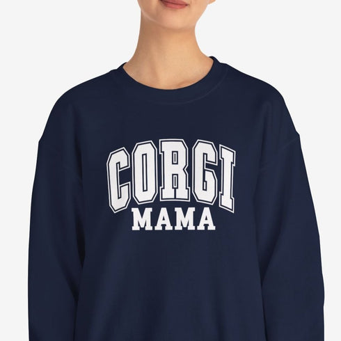 Corgi Sweatshirt for Women - Corgi Mom Crew Sweatshirt