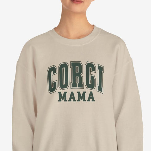 Corgi Sweatshirt for Women - Corgi Mom Crew Sweatshirt