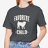 Funny Pug T- Shirt for Women - Favorite Child - Pug Mom Tee