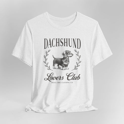 Wirehaired Dachshund Tee for Women - Dachshund Lovers Club Shirt