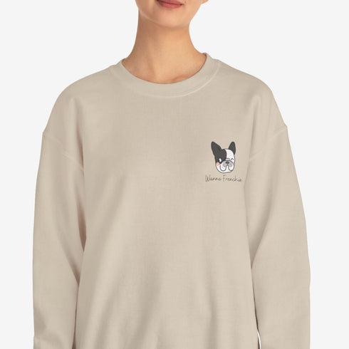 French Bulldog Sweatshirt for Women - Cute Frenchie Sweatshirt