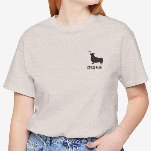 Corgi T- Shirt for Women - Corgi Mom Tee for Women