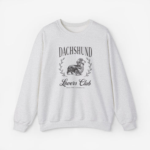 Longhaired Dachshund Sweatshirt for Women - Dachshund Crew Sweatshirt