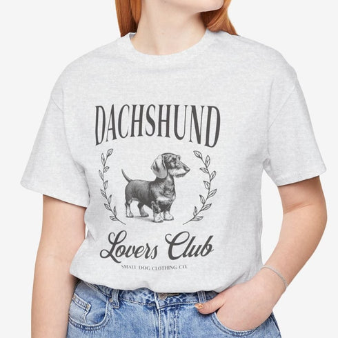 Wirehaired Dachshund Tee for Women - Dachshund Lovers Club Shirt