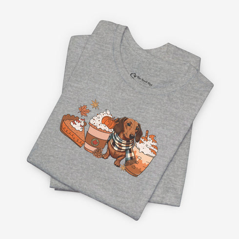 Dachshund Fall Tee - Dachshund Shirt for Women