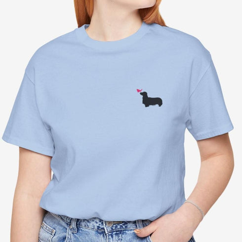 Longhaired Dachshund T- Shirt for Women