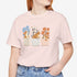 corgi t shirt for women. Color soft pink
