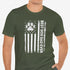 American Flag Dog Dad Tee - Dog Dad Gift