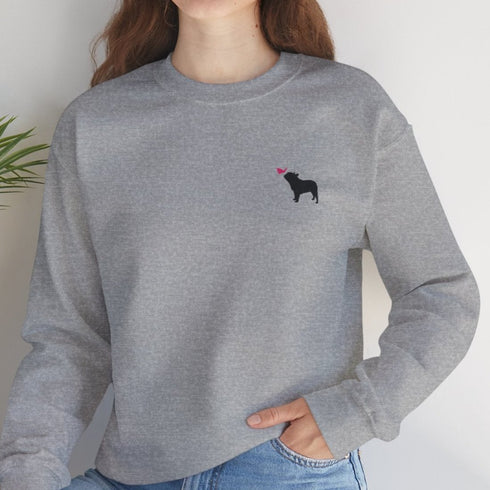 French Bulldog Sweatshirt for Women - Cute Frenchie Crew Sweatshirt
