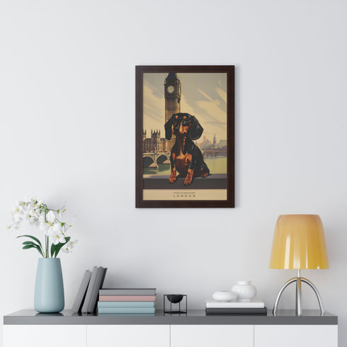 Dachshund Wall Art - Framed Poster - Dachshund Home Decor
