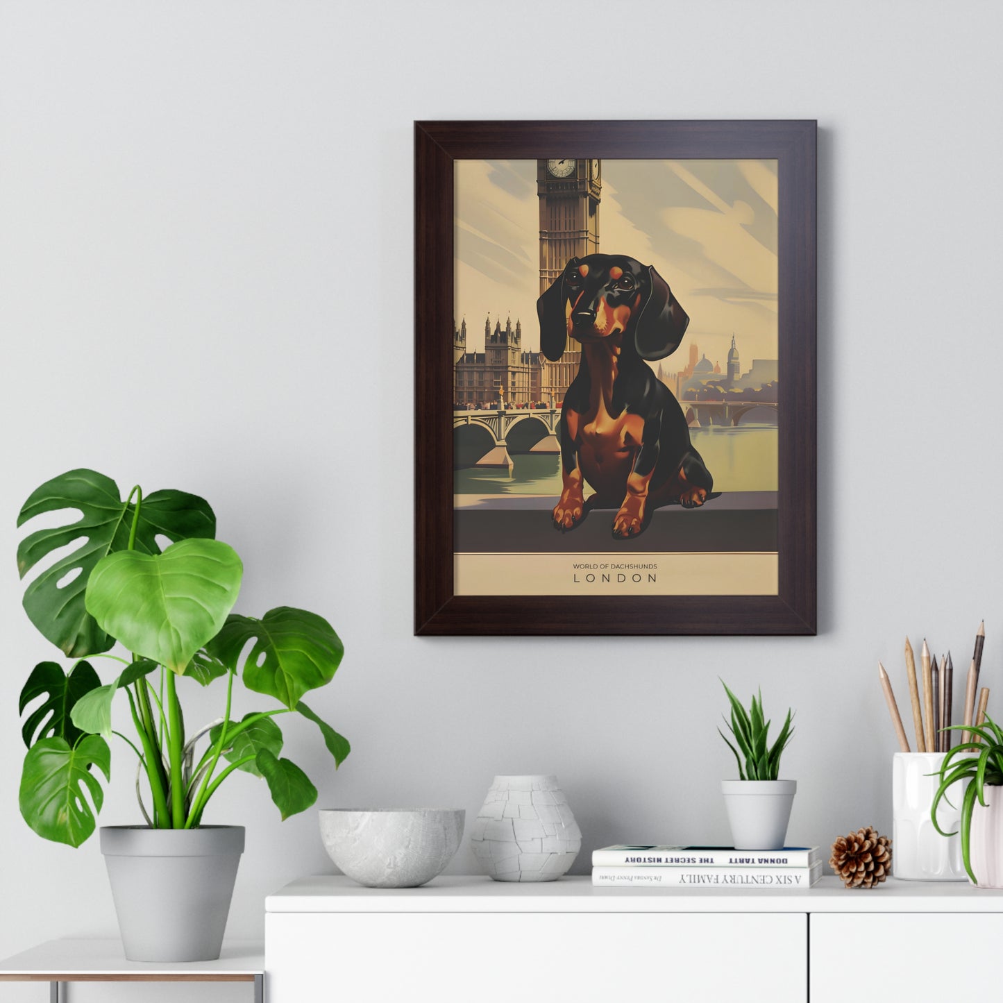 Dachshund Wall Art - Framed Poster - Dachshund Home Decor