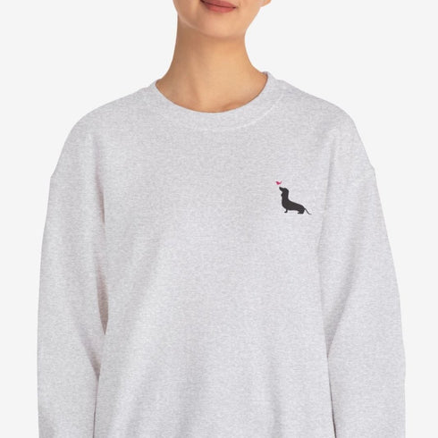 Dachshund Sweatshirt for Women - Cute Dachshund - Crew Sweatshirt