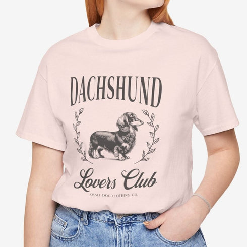 Longhaired Dachshund Shirt for Women - Dachshund Lovers Club Tee