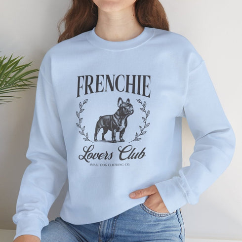 Black French Bulldog Sweatshirt for Women - Frenchie Lovers Club Sweatshirt