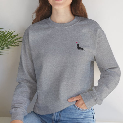 Dachshund Sweatshirt for Women - Cute Dachshund - Crew Sweatshirt