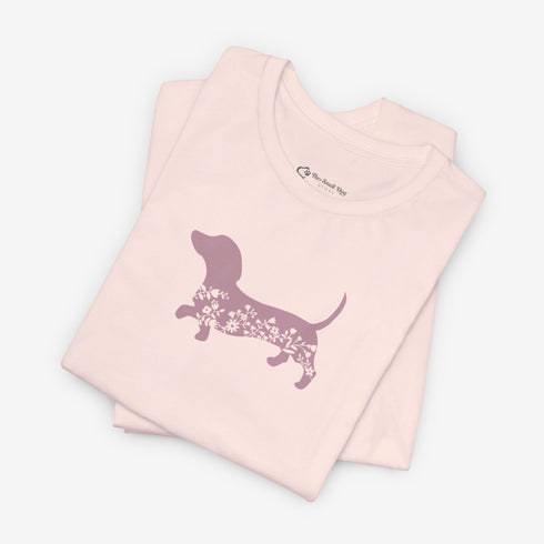 Dachshund Shirt for Women - Floral Dachshund Tee