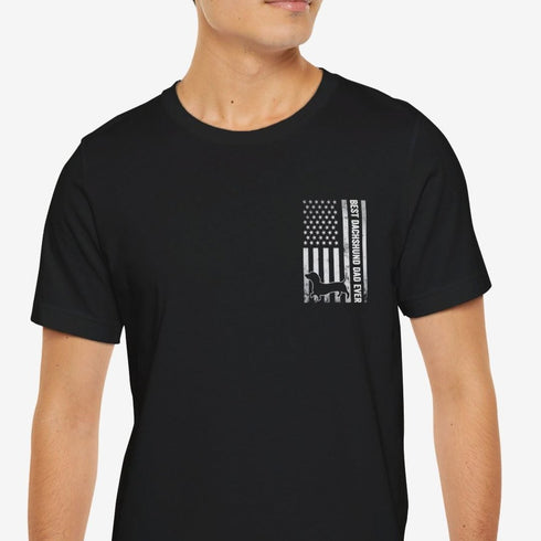 Dachshund Dad T- Shirt for Men - Best Dachshund Dad Tee for Men