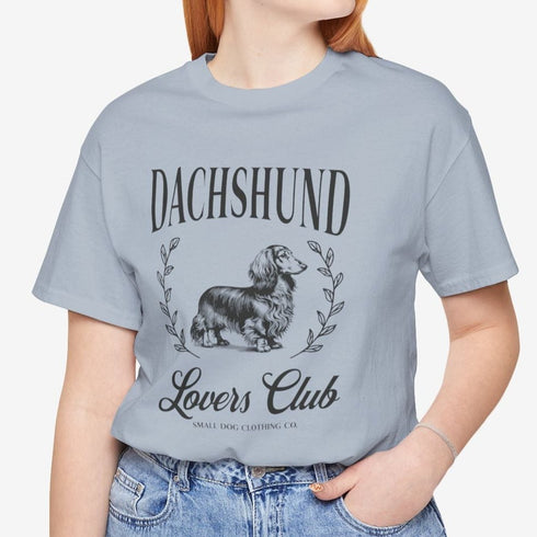 Longhaired Dachshund Tee for Women - Dachshund Lovers Club Shirt