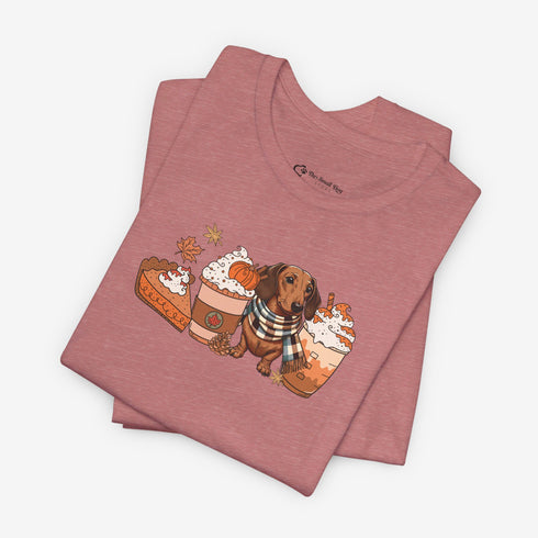 Dachshund Fall Tee - Dachshund Shirt for Women