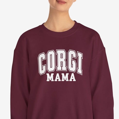 Corgi Sweatshirt for Women - Corgi Mom Crew Sweatshirt