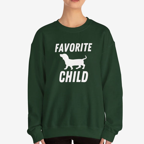 Dachshund Sweatshirt - Favorite Child - Funny Dachshund Sweatshirt