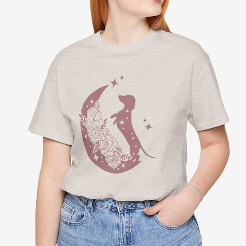 Cute Dachshund T-Shirt - Dachshund Moon Shirt