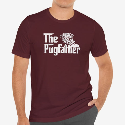 Pug Dad T-Shirt - The Pugfather - Pug Shirt for Men