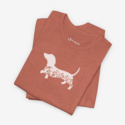 Dachshund Shirt for Women - Floral Dachshund Tee