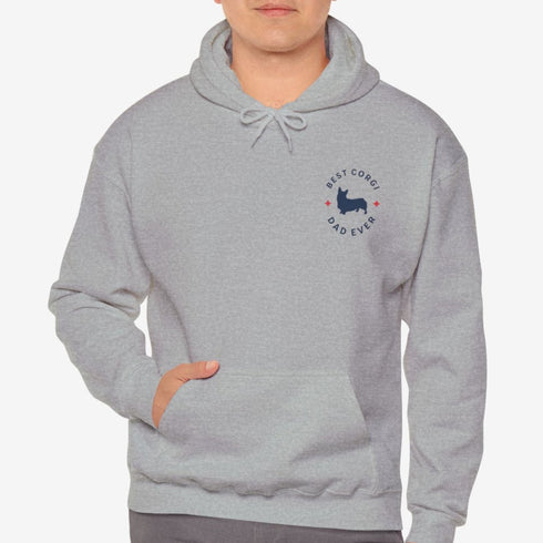 Corgi Men's Hoodie - Best Corgi Dad - Corgi Gift