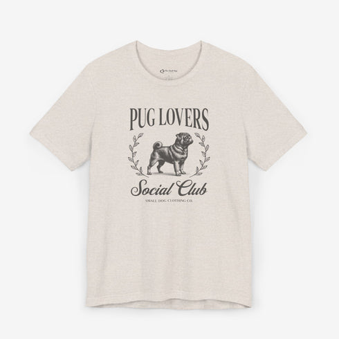 Black Pug Shirt for Women - Pug Lovers Club Tee