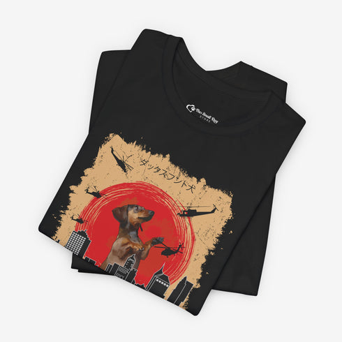 Dachshund Funny Dachshundzilla T-Shirt - Dachshund Shirt for Men