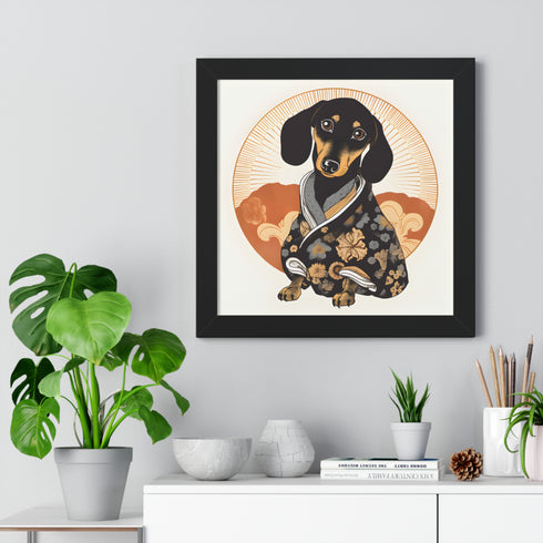 Dachshund Framed Poster - Dachshund Wall Art