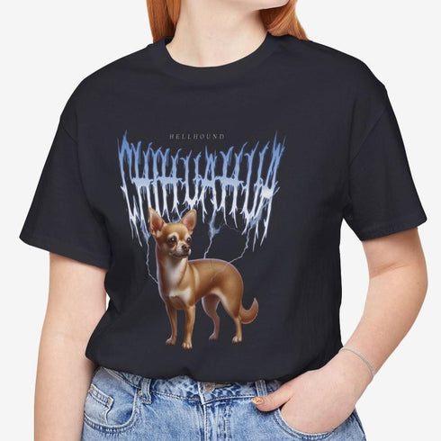 Chihuahua Metal T- Shirt for Women - Funny Chihuahua Tee for Women