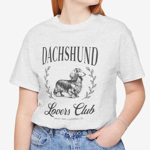 Longhaired Dachshund Tee for Women - Dachshund Lovers Club Shirt