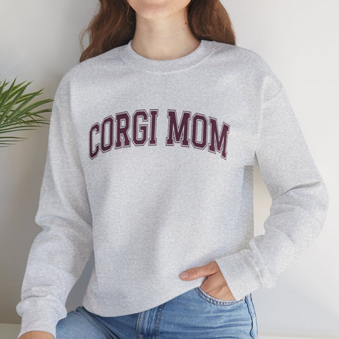Corgi Sweatshirt for Women - Corgi Mom Crew Sweatshirt