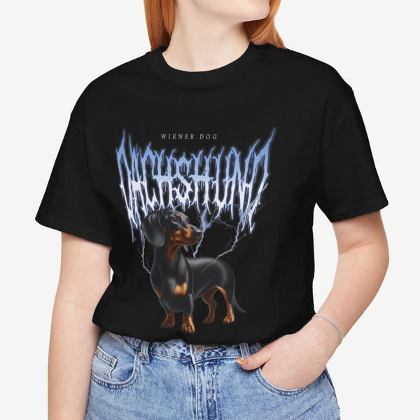 Dachshund Metal T- Shirt - Dachshund Tee for Women - Dachshund Mom Shirt