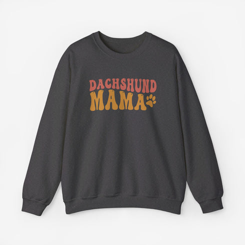Dachshund Sweatshirt for Women - Dachshund Mom Crew Sweatshirt