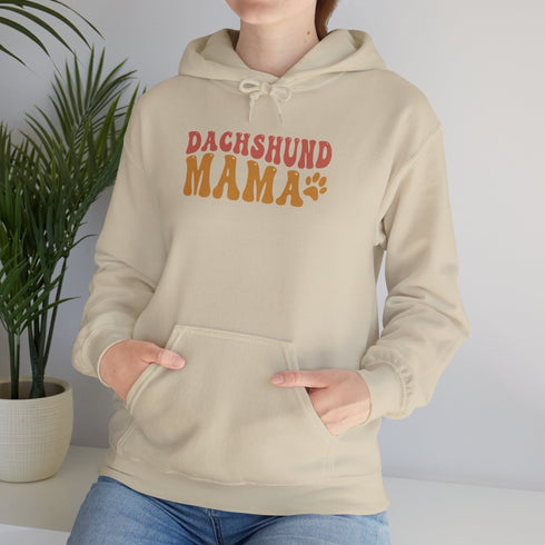Dachshund Hoodie - Retro Dachshund Mom Hoodie - Dachshund Gift