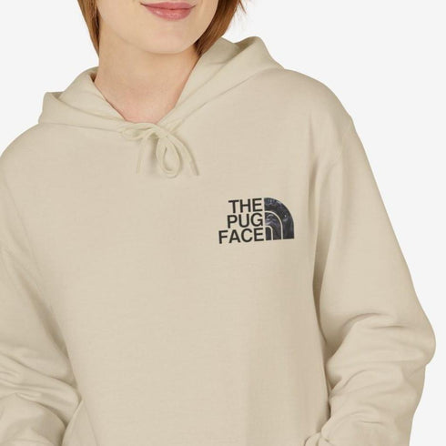 Black Pug Hoodie for Women - Funny Black Pug Hoodie