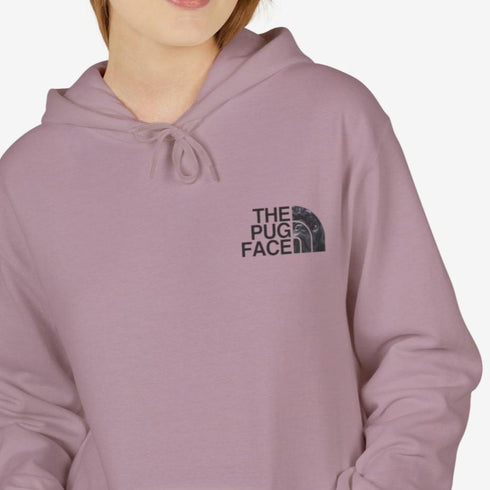 Black Pug Hoodie for Women - Funny Black Pug Hoodie