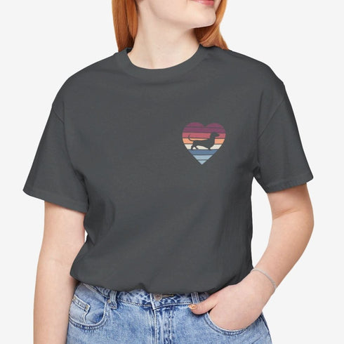 Dachshund Retro Shirt for Women - Dachshund Love Tee
