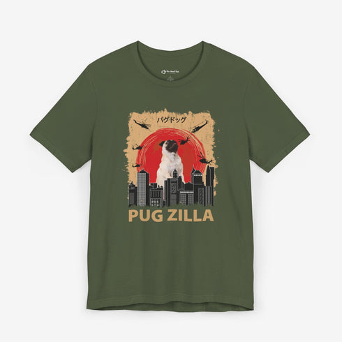 Pug Lover T-Shirt - Pugzilla Funny Pug Shirt for Women