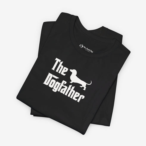 Dachshund Dad T- Shirt for Men - The Dogfather Shirt - Wiener Dog Shirt for Men
