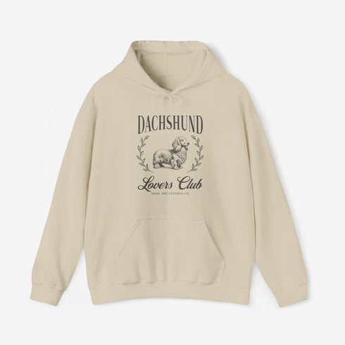 Longhaired Dachshund Hoodie for Women - Dachshund Lovers Club Hoodie