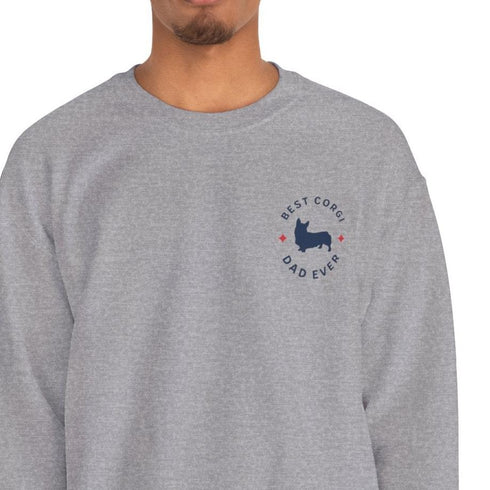 Corgi Sweatshirt for Men - Corgi Dad Sweatshirt for Men