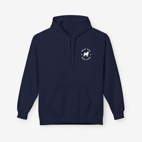 Pug Dad Hoodie for Men - Best Pug Dad Gift